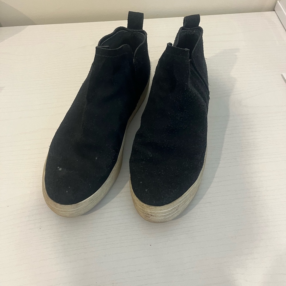 Dolce Vita Black Suede Slip-On Shoes